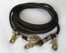15' Very Nice QUALITY Heavy Duty Horse Training DRAW REINS ~ Trigger Snap Slides