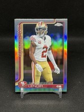2025 Topps Chrome Football Deommodore Lenoir #269 Refractor 49ers