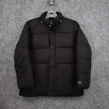 Gap Jacket Kids Large Black Coldcontrol Max Water Resistant Puffer Fleece Lined
