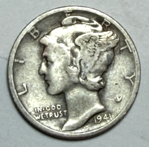 1941-D Mercury Dime — photo from the most recent tracked eBay sale