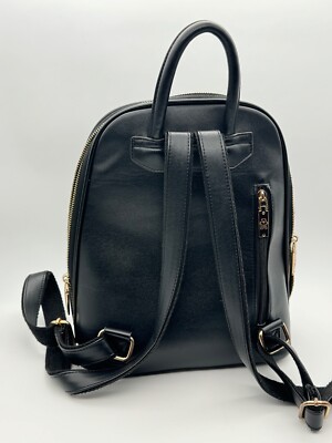 beibaobao backpack leather Beibaobao Black Leather Backpack Travel Bag Purse Tote