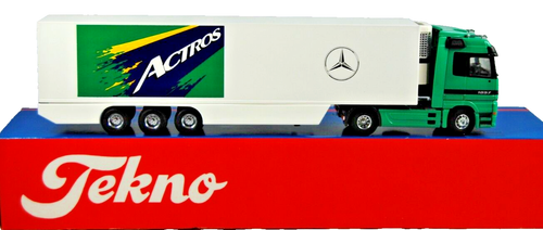 TEKNO 1:50 MERCEDES-BENZ ACTROS 1857 Truck & ACTROS PROMOTION FRIDGE Trailer MIB - Picture 2 of 24