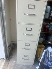 Hon 4-Drawer Metal File Cabinet – Lockable, Letter/Legal Size, Minor Scratches