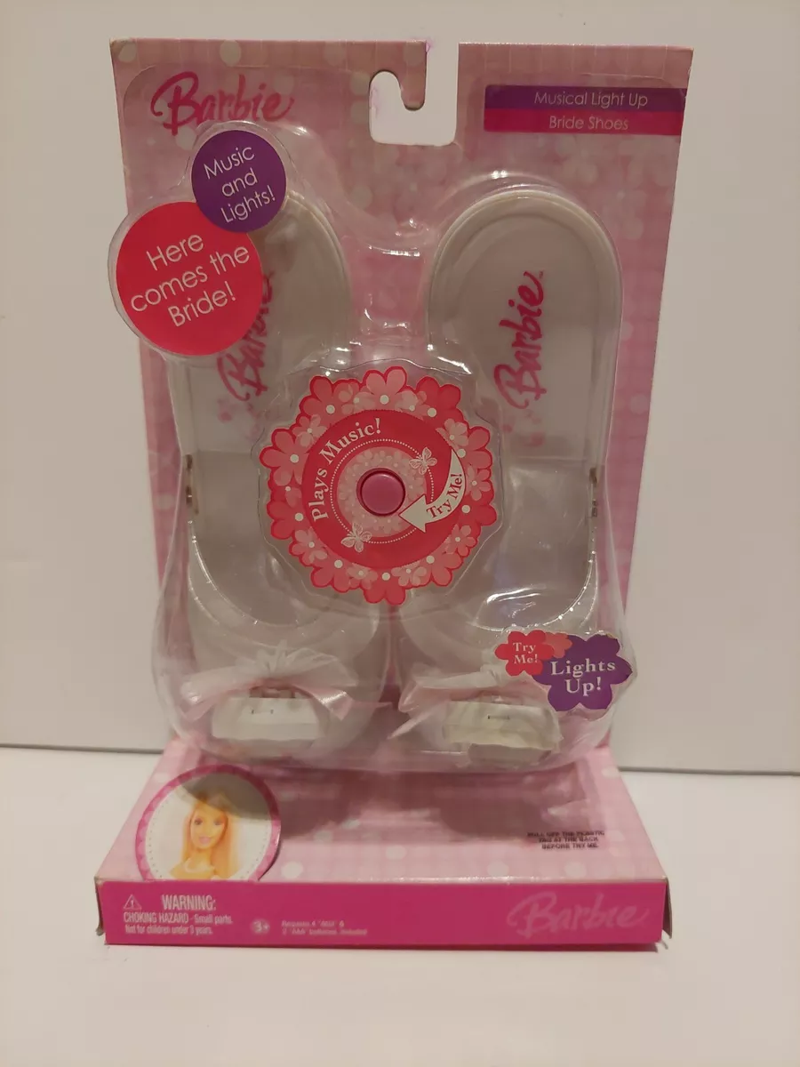 Barbie Here Comes The Bride Light Up And Music Kids Shoes Needs
