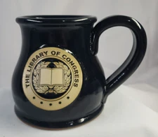 NEW The Library of Congress Sunset Hill Stoneware Coffee Mug Cup Made In USA