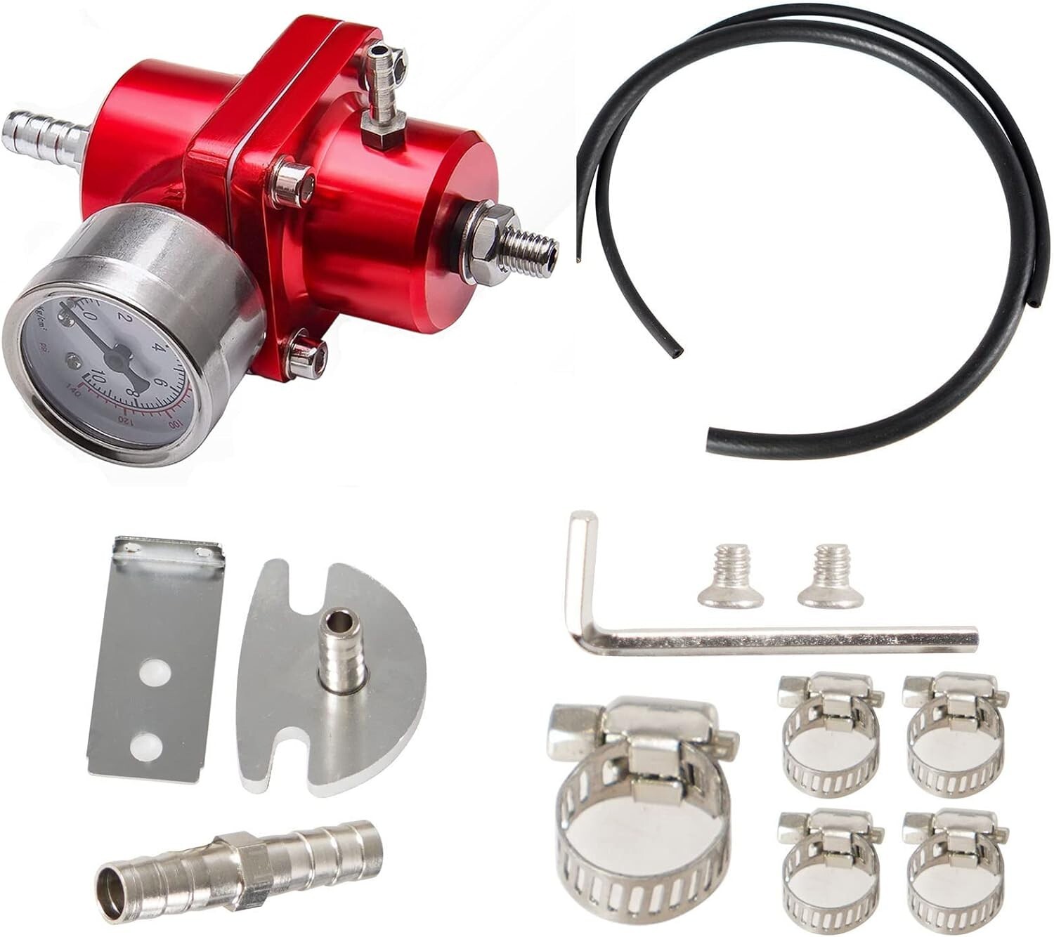Universal EFI Fuel Pressure Regulator Kit with Bypass Return & Pressure ...