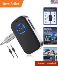 Bluetooth 5.0 Car Adapter for Wireless Music Hands-Free Calling - 16H Battery