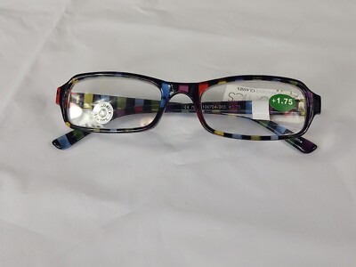 Studio One Optics +1.75 Premium Reading Glasses Multicolor New With Tags 