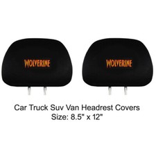 New 2pc Marvel Comics X-men Wolverine Car Truck Suv Van Headrest Covers Set New 2pc Marvel Comics X-men Wolverine Car Truck Suv Van Headrest Covers Set