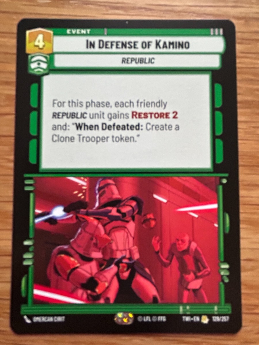TCG : Twilight Of The Republic Rare Cards - Multibuy Selection Star Wars  Unlimited