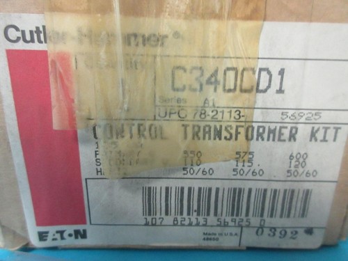 NEW CUTLER-HAMMER CONTROL TRANSFORMER KIT C340CD SERIES A1 C340 C340CD1 NIB - Picture 2 of 11