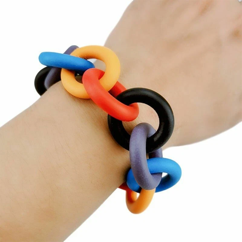 Rubber shop chain bracelet
