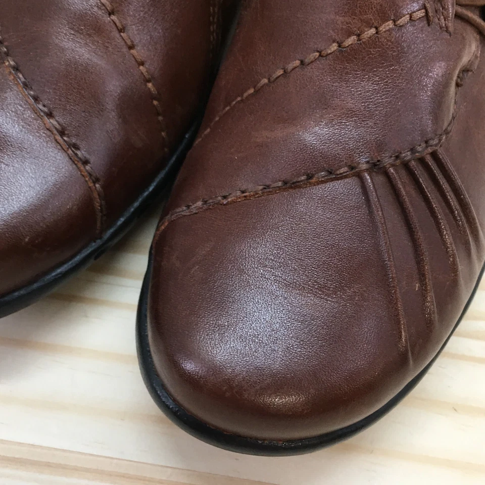 Rockport Zapatos Mujer 7.5 N Paulette Sin Cordones Mocasines Planos CAG01BR Cuero Marrón Foto 4 de 4