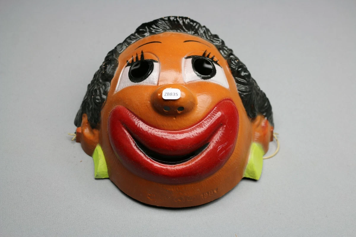 Très Rare Masque Carnaval Vintage Avec Des Yeux Holographique