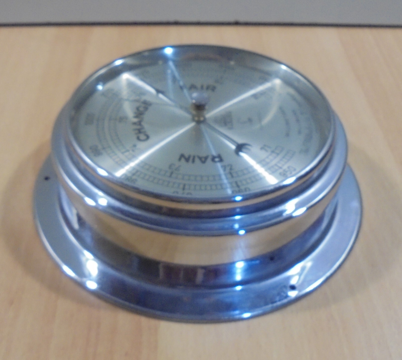 VIKING VTG SHIPS BOAT MARINE COMPENSATOR ANEROID BAROMETER BY IVER C ...
