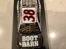 TODD GILLILAND AUTOGRAPHED 2022 FORD MUSTANG BOOT BARN DIECAST & CARD