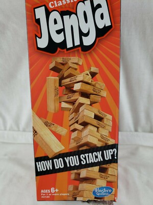Jenga Classic Game NEW, has slight box damage