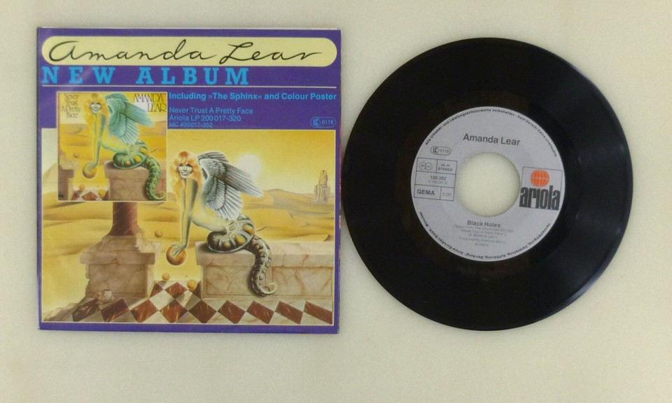 7 " Single Vinyl Amanda Lear Fashion Pack (Studio 54) / Black Ho