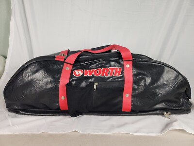 Sac De Transport Pour Battes De Softball/baseball Worth – Vintage Noir/rouge, Vertical, EUC