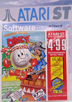 ATARI ST -- TREASURE ISLAND DIZZY  (CODEMASTERS)