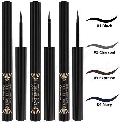 MAX FACTOR Masterpiece Matte Waterproof Liquid Eyeliner 1.7ml *CHOOSE SHADE*