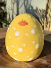White Yellow Polka Dot Chicken Duck Salt and Pepper Shakers Easter Spring — photo 5