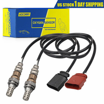Compatible with 2001-2006 Audi TT Fit Rear only 1999-2003 2005 Volkswagen Jetta Replaces 0258006161 Oxygen Sensor Downstream O2 Sensor 2PCS Compatible with 2004-2006 Volkswagen Phaeton 