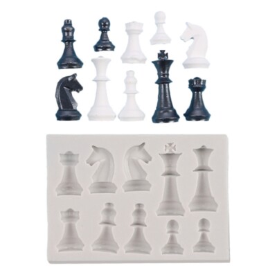 3D International Chess Silicone Mold Baking Tools for DIY Decorations