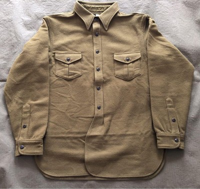 AT LAST&CO BUTCHER PRODUCTS WOOL SHIRT size 16 L | eBay 