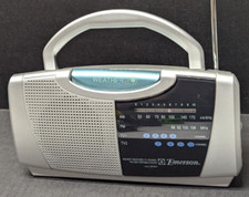 Emerson Instant Weather AM/FM TV Sound Portable Radio Mod RP6247 Tested WORKING