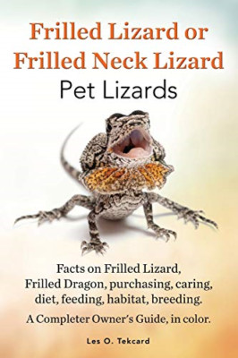 Frilled Lizard or Frilled Neck Lizard, Pet Lizards, Fac -  NEW Les O Tekcard 201