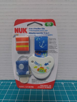 NEW - NUK 3-in-1 Pacifier Clip for Infants/Children Soother Strap BPA free