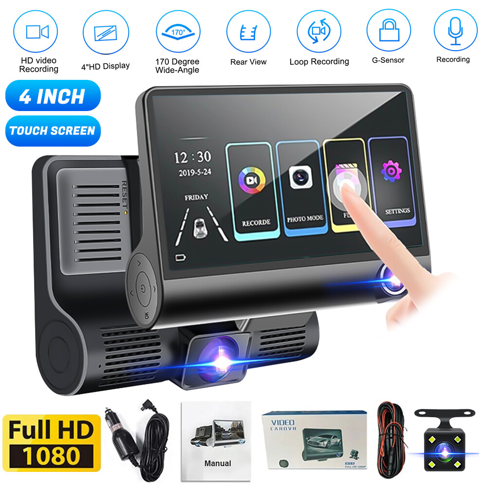 HD 1080P Car Dash Cam with 4