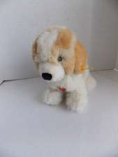 Steiff 078132 sitting plush dog 12" - Excellent