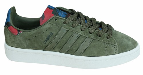Adidas Originals Sneaker Uomo In Pizzo Campus Up Scarpe in Pelle Verde  Oliva BB0077 Q5B | eBay