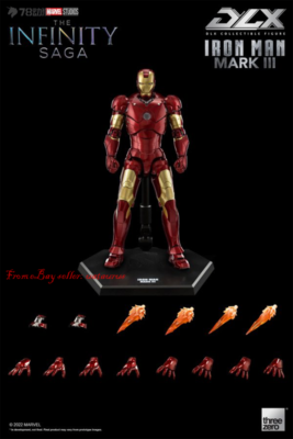 Perfect Threezero 1/12 The Infinity Saga Dlx Iron Man Mark 3