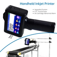 Handheld Inkjet Printer For Clothes Metal Plastic Glass 360° Barcode Logo Maker