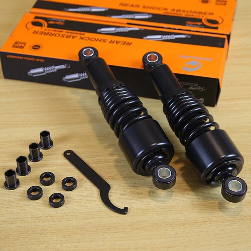 Rear Suspension Shocks Absorbers 10.5'' For Harley Dyna Sportster FLH/FLT FXDWG - Picture 8 of 18