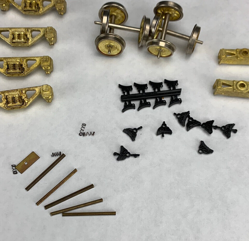 Brass On3 AAR D&RGW Freight Truck Kit (Pair) w/Griffin Wheels LZ O1715 - Picture 6 of 7