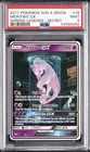 2017 POKEMON SUN & MOON SHINING LEGENDS SECRET #78 MEWTWO GX PSA 9