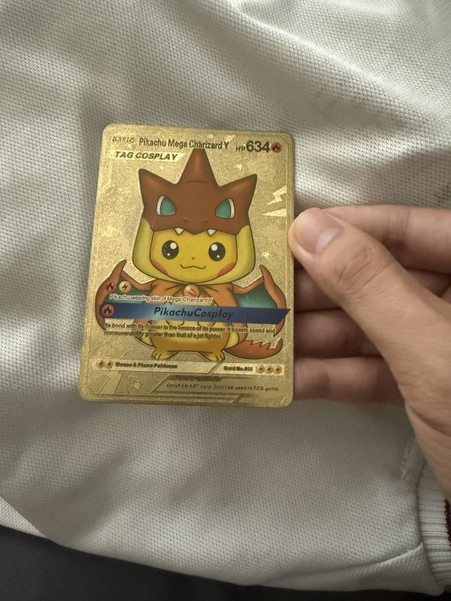 Pikachu Mega Charizard Y Gold | eBay