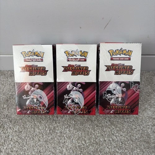 Destined Rivals Half Booster Box (18 Packs) - Factory Sealed - Pokemon TCG x3