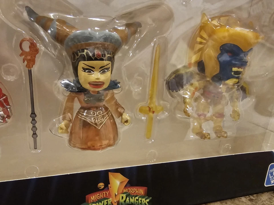 Paquete de 3 villanos Mighty Morphin Power Rangers The Loyal Subjects Rita Zedd Goldar Foto 3 de 4