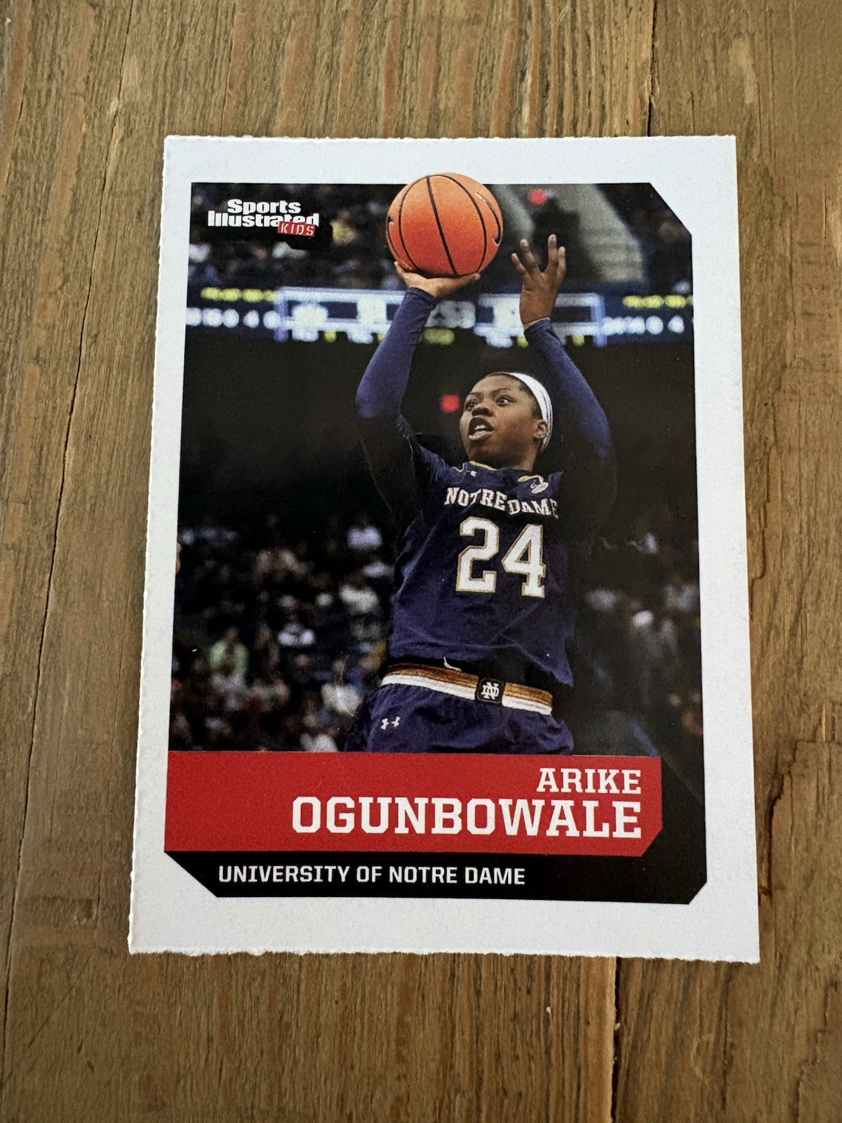 ARIKE OGUNBOWALE ROOKIE 2018 Sports Illustrated for Kids SI #706 Notre Dame WNBA