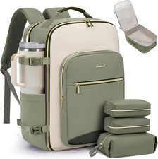 40L Travel Backpack for Women  Men, Airline Approved Carry on Luggage with 3 Pa