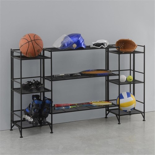 Convenience Concepts Xtra Lagerung 3-stufig Metall Klappregale in schwarz - Bild 2 von 9