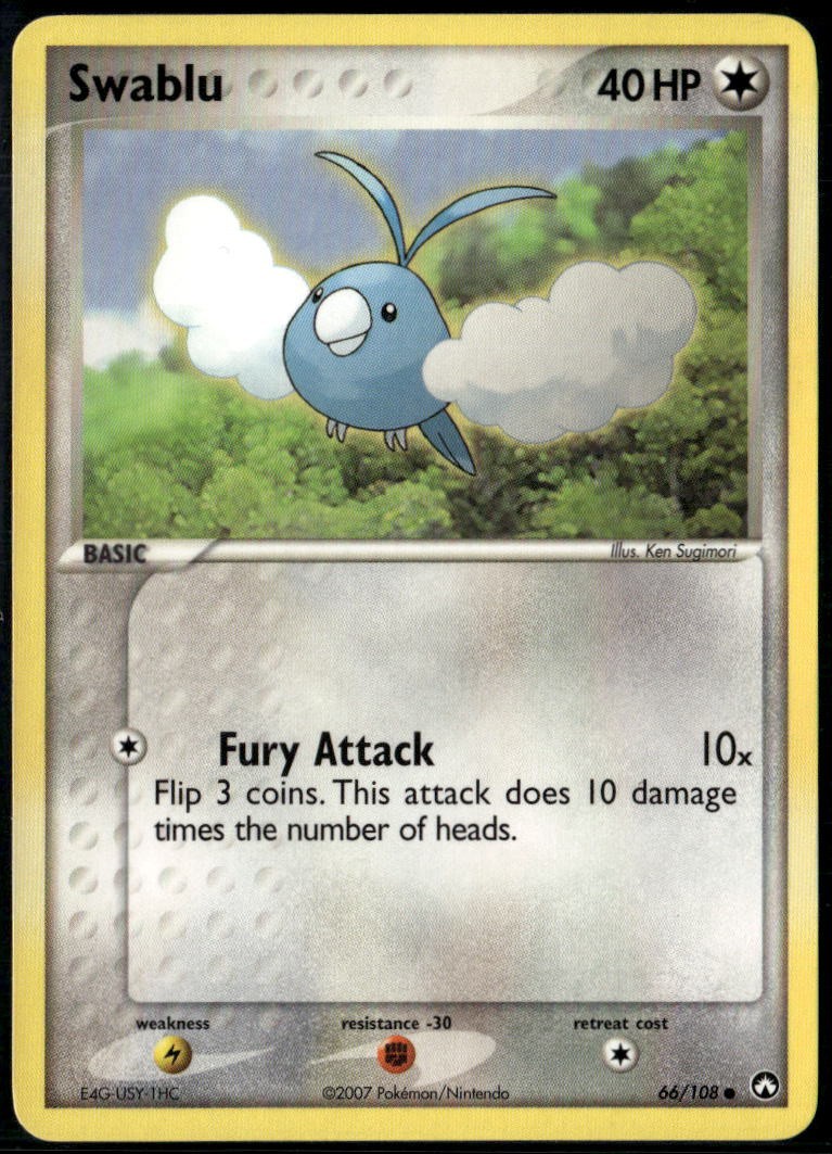 Swablu 66/108 Common Power Keepers LP Pokemon Card