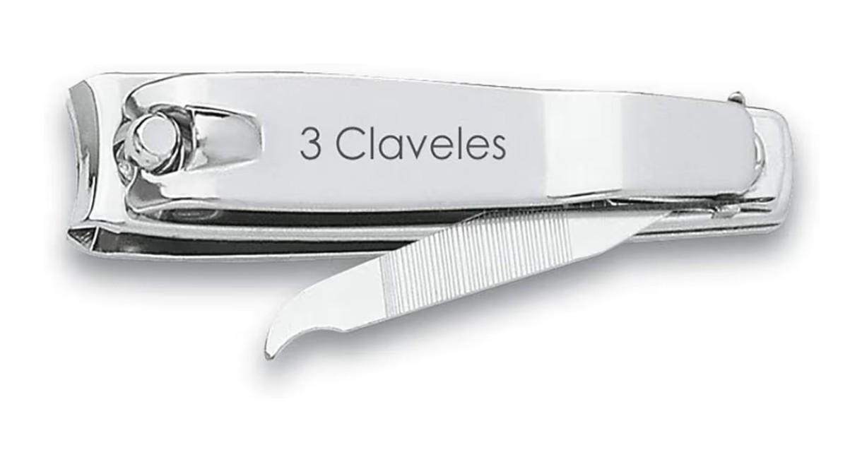 3 Claveles Cortauñas con Lima, 6cm