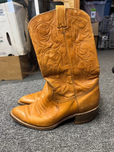 Texas Boot Company M139 Tan Cowboy Boots 10D