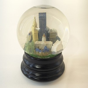 Saks Fifth Avenue Snow Globe - Denver Colorado - Skyline, Landmarks - Musical